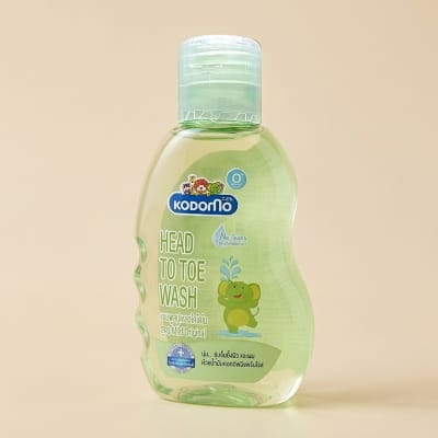 Picture of Kodomo Baby Head To Toe Wash 200ml Gentle 2 in 1 Formula For Babies Mild Tear Free Formula Safe For Sensitive Skin