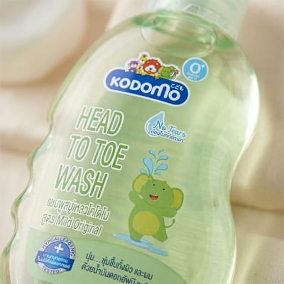 Picture of Kodomo Baby Head To Toe Wash 200ml Gentle 2 in 1 Formula For Babies Mild Tear Free Formula Safe For Sensitive Skin