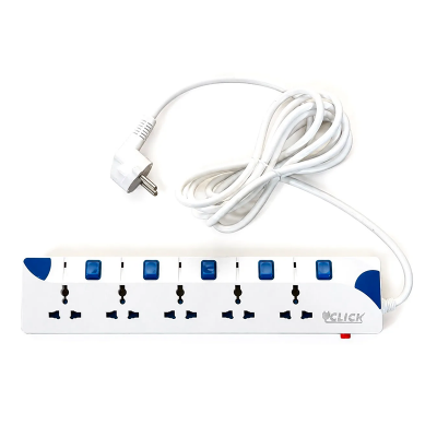 Picture of Click Safe Multi Plug (5 Socket, 2 Pin, 5 Yeard) 2500W