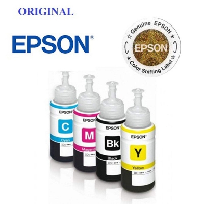 Picture of Epson 664 Ecotank Ink 70ML BLACK,CYAN,Magenta,YELLOW For Epson L130/L380 Printer (1Set - 4pcs)-(Made in Philippines) - Black
