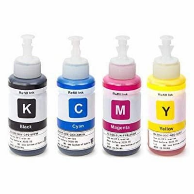 Picture of EPSON 664 Ink Bottle Full Set 4Pcs 65ml for Epson Refile set - Multicolor