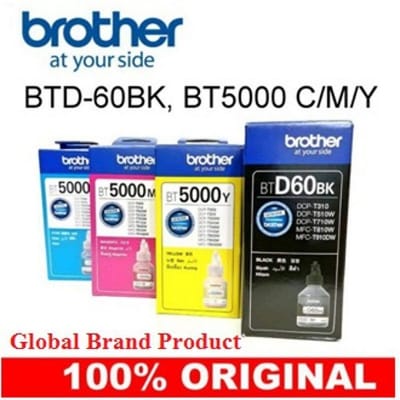 Picture of Brother Refill Ink 4 color BT6000 / BT5000 Ink / DCP-T300 / T500W / T700W / T800W - Multicolor
