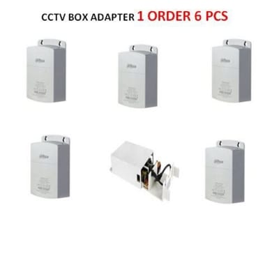 Picture of CCTV Adapter waterproof AC to  DC adapter 12V 2A 6 PCS - White