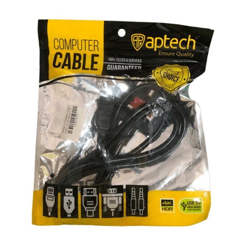 Picture of Power Cable Aptech 3 PIN For AC Laptop Adapter