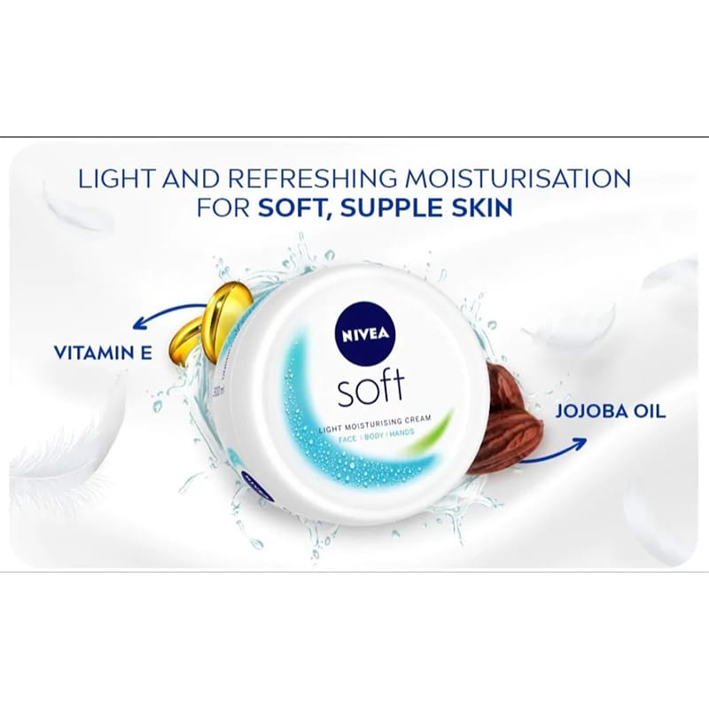 Picture of Nivea Soft Jar Moisturising Cream  - 100ml (India)