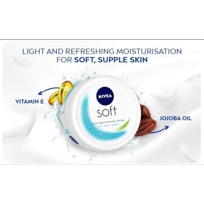 Picture of Nivea Soft Jar Moisturising Cream  - 100ml (India)