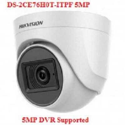 Picture of HikVision DS-2CE76H0T-ITPF 5MP Fixed Turrent Dome CC Camera 20M IR Distance
