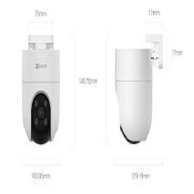 Picture of EZVIZ H8c Pro 3MP Wi-Fi Camera 2K Pan & Tilt Wi-Fi Camera PTZ 360 DEGREE  Wi-Fi Camera 1080P Resulation Pan: 350°, Tilt: 80° IR 30m MicroSD card (Up to 512GB) 2 Way Voice Talk,  1 Years Warraanty - White - 512GB