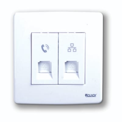 Picture of CLICK-PRIME-Telephone And Computer Socket