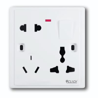 Picture of CLICK-PRIME-COMBINATION Socket WITH Switch,13A