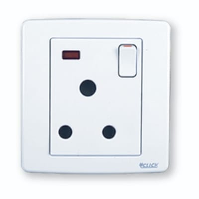 Picture of CLICK-PRIME-3 Pin Round Socket With Switch,15A