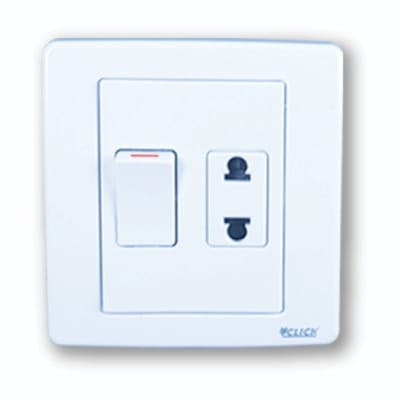 Picture of CLICK-PRIME-2 PIN Socket WITH Switch,10A