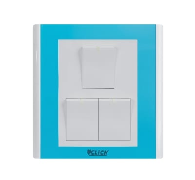 Picture of CLICK-IRISH-3 GANG 1 Way Switch