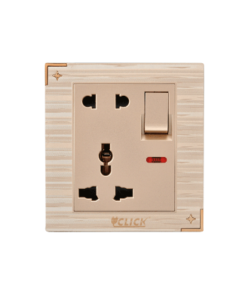Buy Click Daisy 5 Pin Socket With Switch, 13A  Online at Best Price In Bangladesh