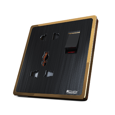 Buy CLICK HARMONY 5 PIN SOCKET WITH SWITCH, 13A Online at Best Price In Bangladesh