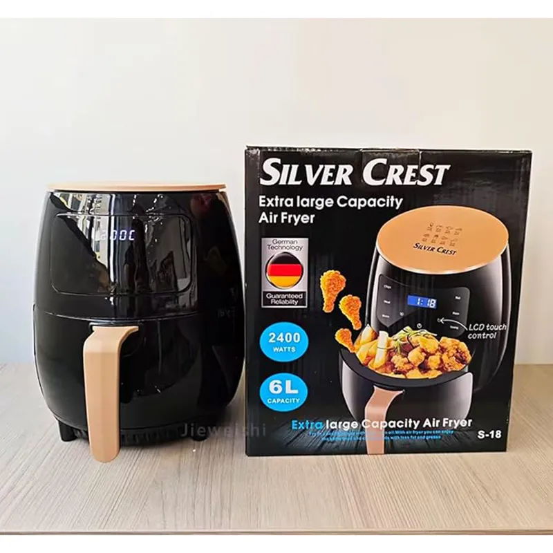 Picture of 2400 Watt Silver Crest Air Fryer Digital Electric Deep Fryers Industrial Silver Crest Air Fryer