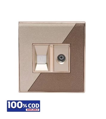 Picture of Click Marigold TV & Telephone Socket
