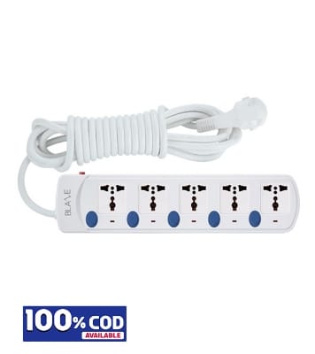 Picture of Blaze Easy Extension Socket 5 SKT, 2 Pin, 3 Yard
