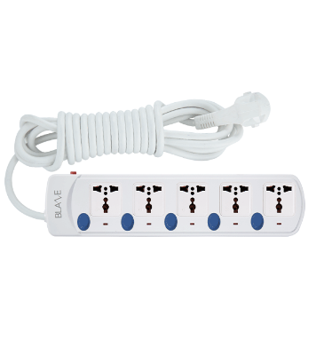 Buy Blaze EASY MultiPlug 5 Socket 2 Pin 3 Yard Online at Best Price