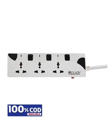 Picture of Click Safe Extension Socket 3 SKT, 3 Pin, 5 Yard