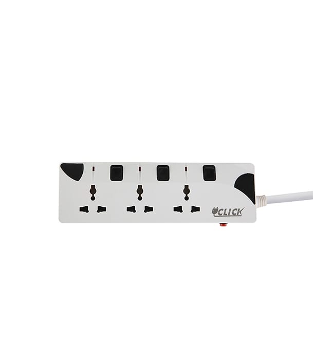 Buy Click Safe Extension Cord 3pin 3 Socket 5Y Online at Best Price