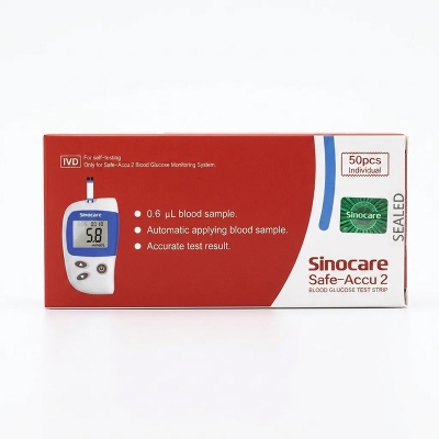 Picture of Sinocare Safe-Accu 2 Blood Glucose Test Strips 25/50Pc-50pcs