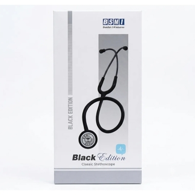 Picture of Classic Stethoscope -BSMI Professional Doctor -BLACK EDITION