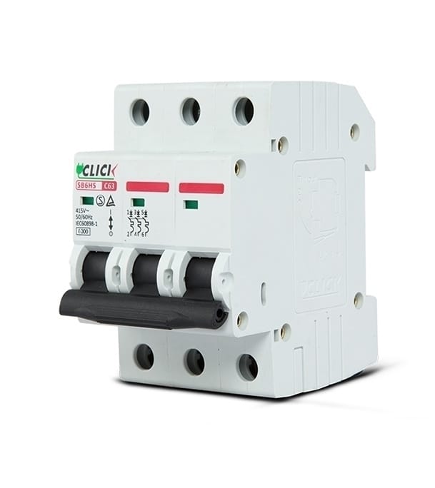 Buy Click Circuit Breaker MCB 3P 32A C 6KA Online at Best Price