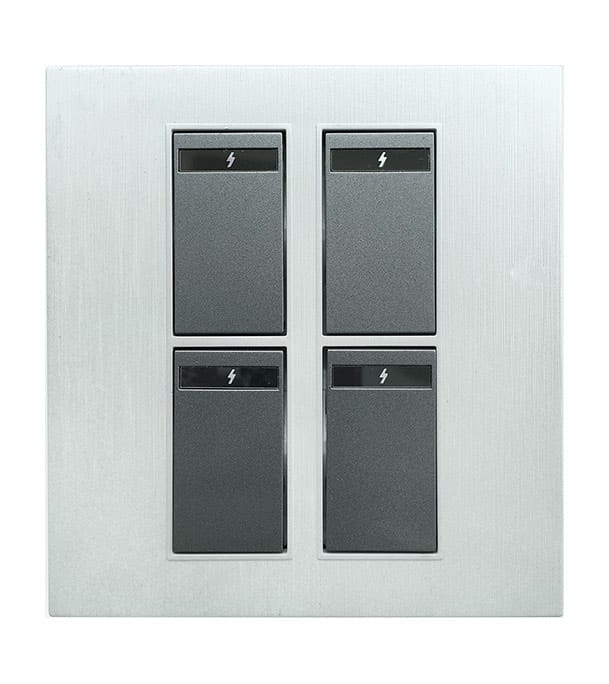 Buy Blaze Crown 4 Gang 1 Way Switch Online at Best Price