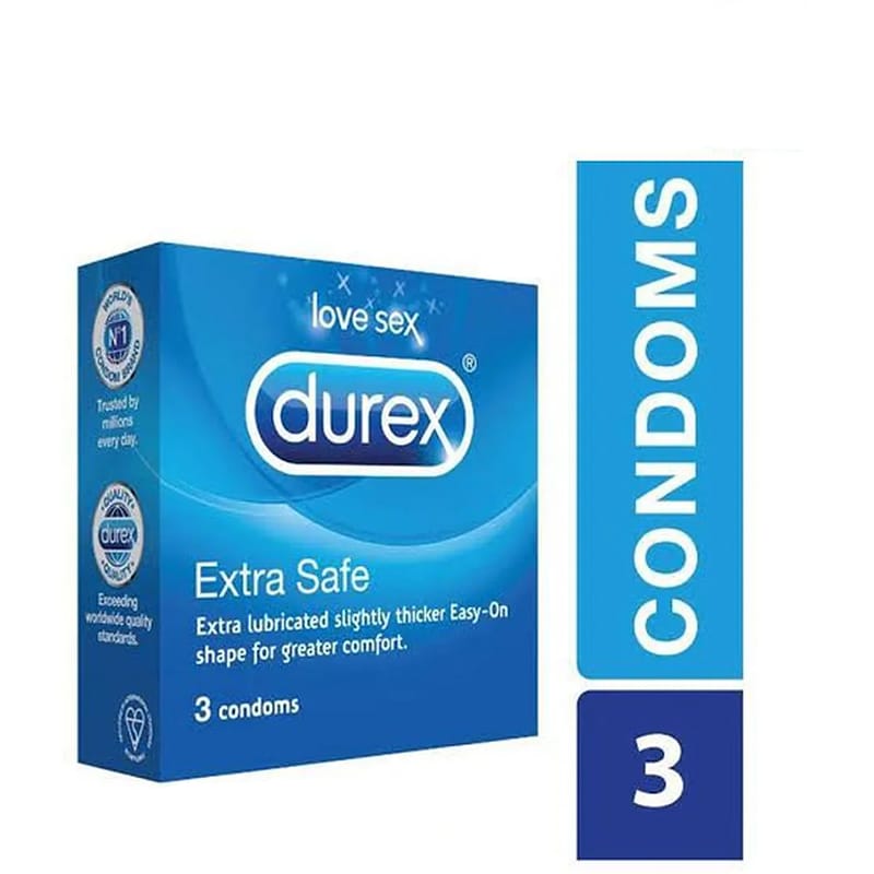 Picture of Durex Extra Safe Condom - 3 pcs Box (Made In India)