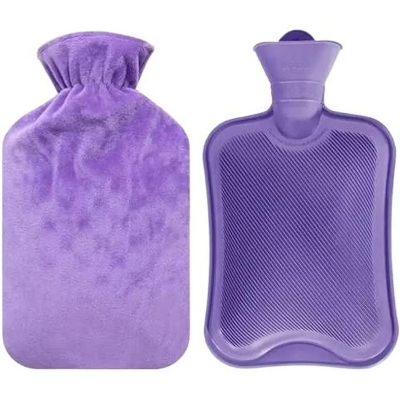 Picture of Multicolor Hot Water Bag With Cover - 2 Liter - Stay Warm And Cozy With Multicolor Hot Water Bag & Cover Set