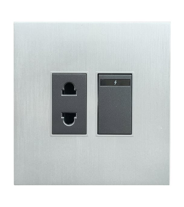 Buy Blaze Crown 2 Pin Socket With Switch Online at Best Price