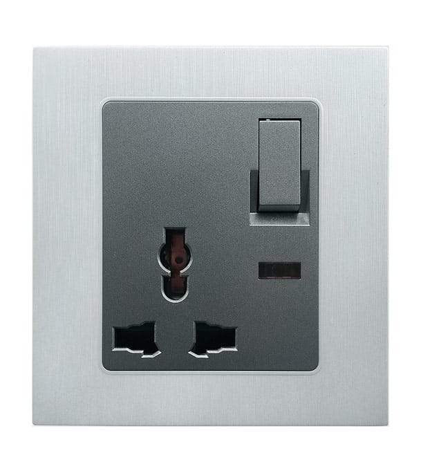 Buy Blaze Crown 3 Pin Universal Socket With Switch 13A Online at Best Price