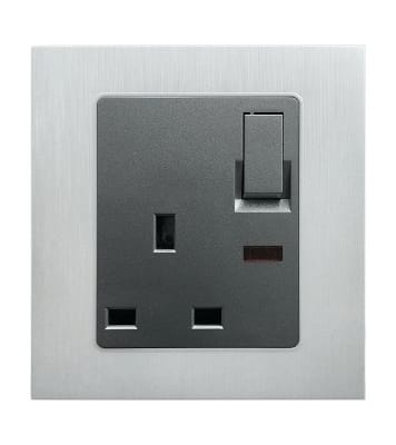 Buy Blaze Crown 3 Pin Flat Socket With Switch 13A Online at Best Price