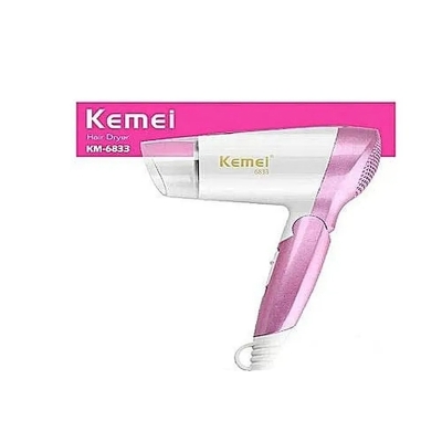 Picture of Kemey KM6833 Cool and Hot Electric Foldable Hair Dryer for Women - Hair Dryer
