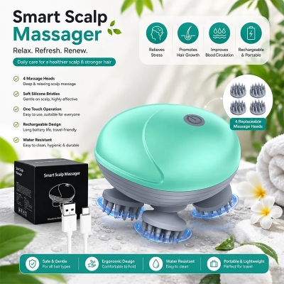 Picture of Premium Smart Scalp Massager Electric Head & Scalp Relaxation Massage Device