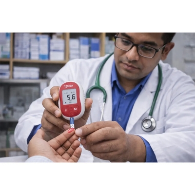 Picture of Doctor Care Blood Glucose Meter Life Time Replacement Guarantee