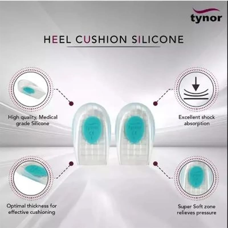 Picture of Tynor Heel Cushion Silicone Premium Foot Comfort & Pain Relief