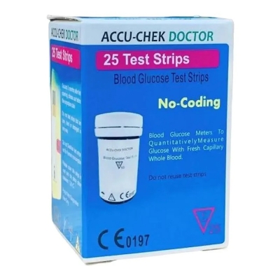 Picture of Accu-Chek Doctor Blood Glucose Test Strips – 25 Pcs Pack
