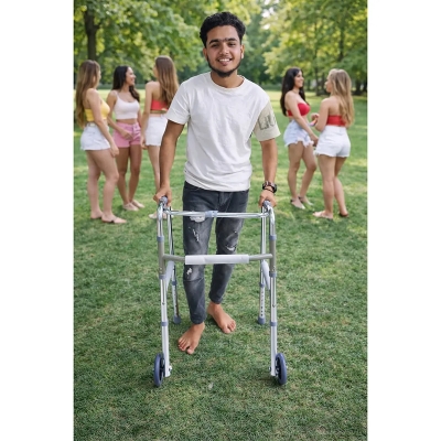 Picture of Premium Adjustable Walking Frame with Wheels