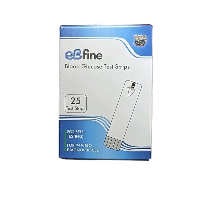 Picture of eBfine Blood Glucose Test Strips – Precise & Reliable Monitoring (25 Pieces)