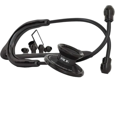 Picture of MDF® Acoustica® Deluxe Lightweight Dual Head Stethoscope – All Black Edition