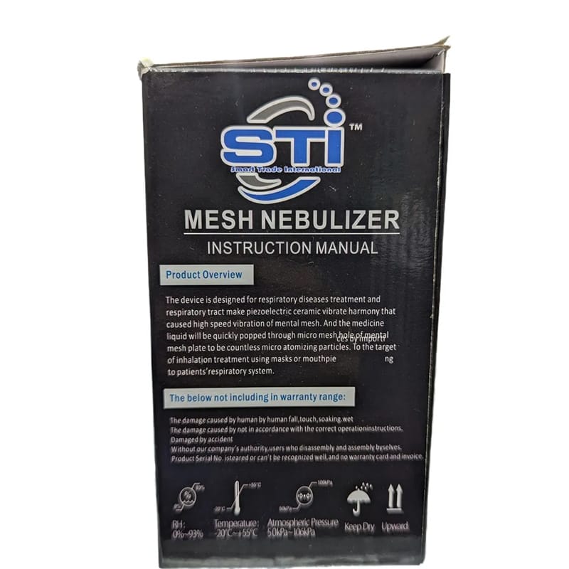 Picture of Instruction Manual: STI Advance Mesh Nebulizer (Portable & non Rechargeable)