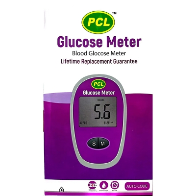 Picture of PCL blood glucose test monitor