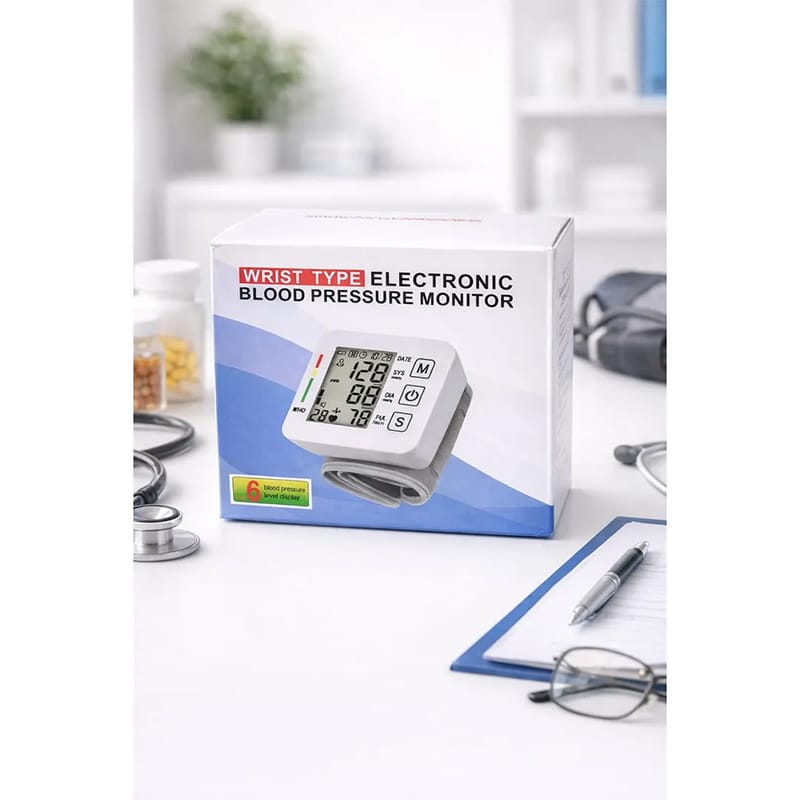 Picture of Wrist Type Electronic Blood Pressure Monitor – Accurate & Easy Health Monitoring