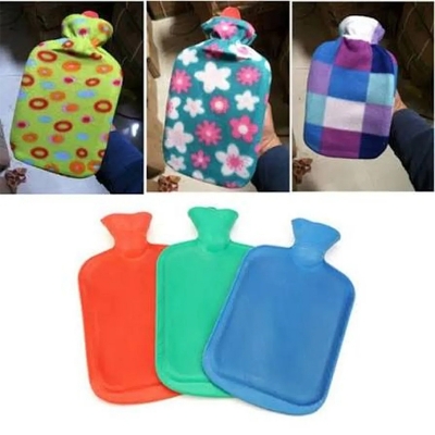 Picture of Multicolor Hot Water Bag With Cover – 2 Liter