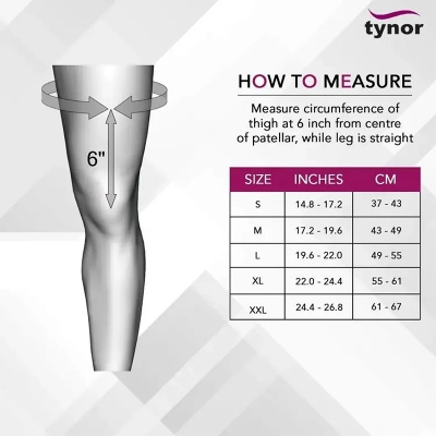 Picture of Tynor Knee Wrap Hinged (Neo) – Professional Support & Compression