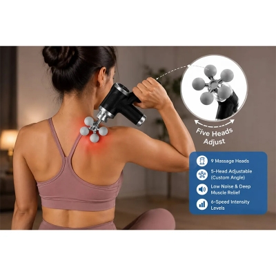 Picture of Blueidea Fascia Gun BLD-780 Professional Deep Tissue Massage Gun with 9 Massage Heads