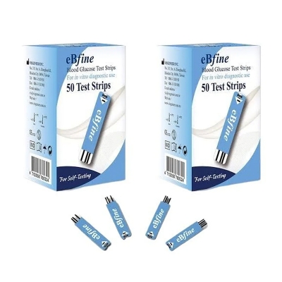Picture of eBfine Blood Glucose Test Strips – High Precision Monitoring (50 Pieces)
