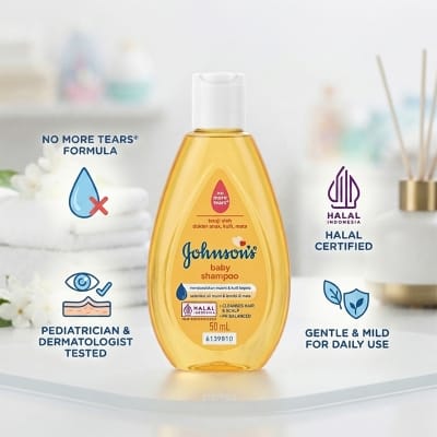 Picture of Johnson s Baby Shampoo 50ml Gentle Mild Formula For Babies Skin and Hair Care Suitable For Everyday Baby Care Routine